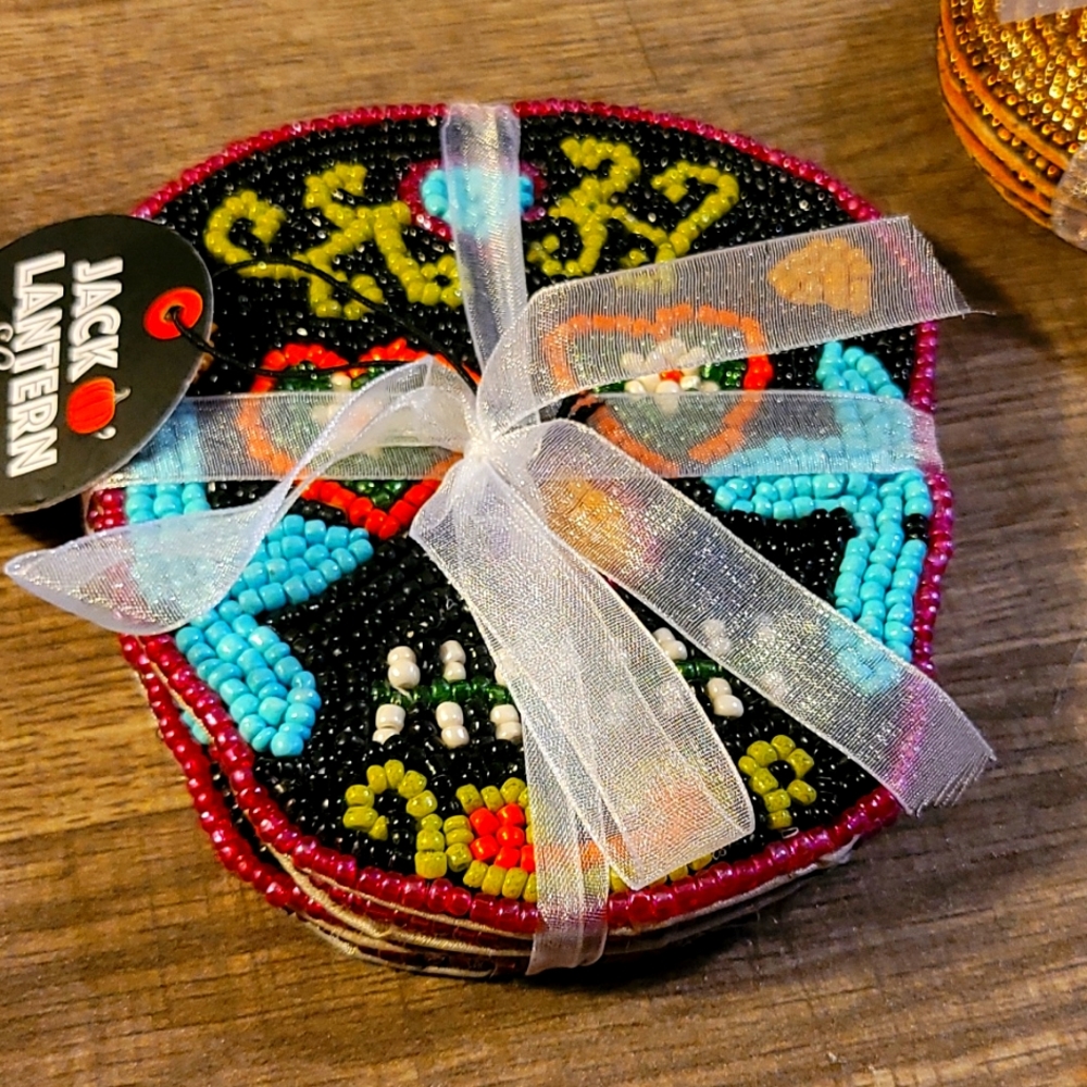 Sugar skull Coaster set of 4